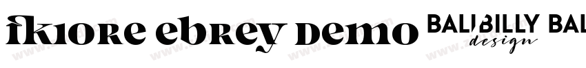 fiore ebrey demo字体转换